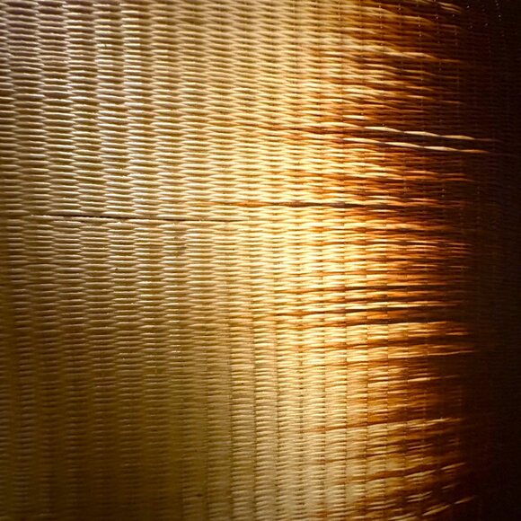 Sac Buri Palm Rattan Woven Ombre' Philippine's Shoulder Bag w/ Gold Hardware NWT - Picture 8 of 12